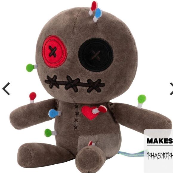 Makeship Cursed Voodoo Doll Plushie Brown NWT in packaging - Picture 3 of 11